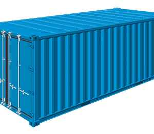 40ft Heavy Duty Steel Shipping Container – Blue Cargo Storage Container