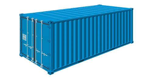 40ft Heavy Duty Steel Shipping Container – Blue Cargo Storage Container
